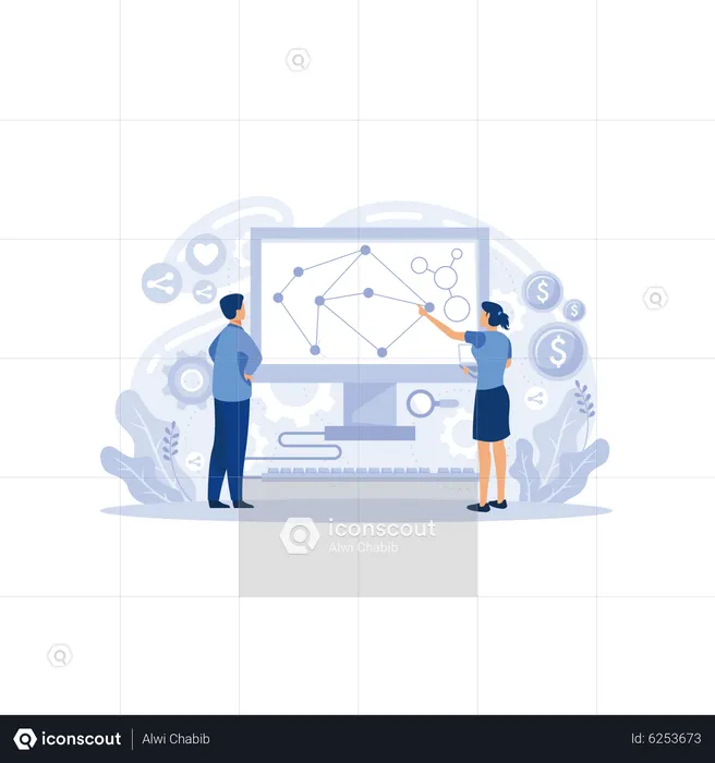 Visualización de grandes datos  Ilustración