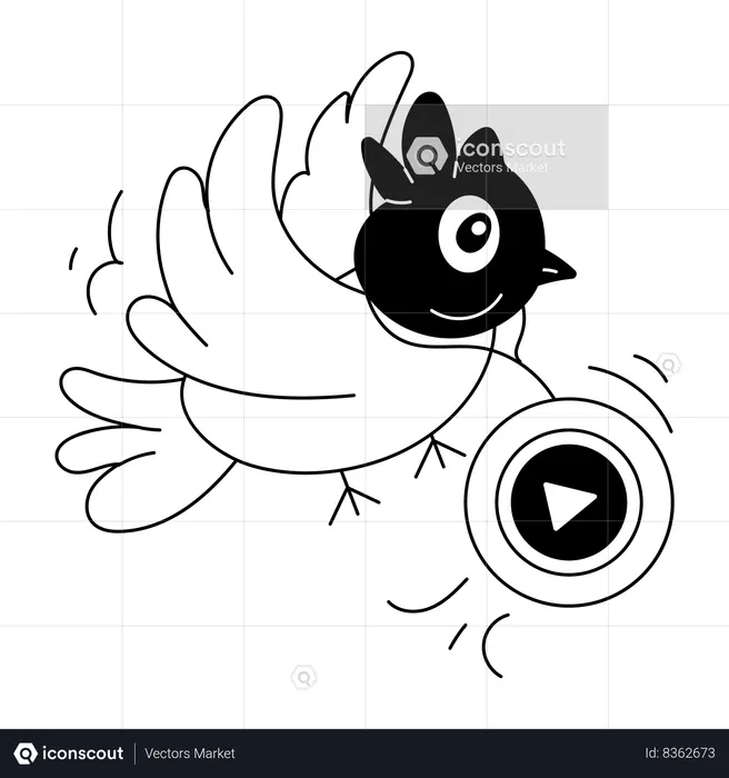 Vogelvideo  Illustration
