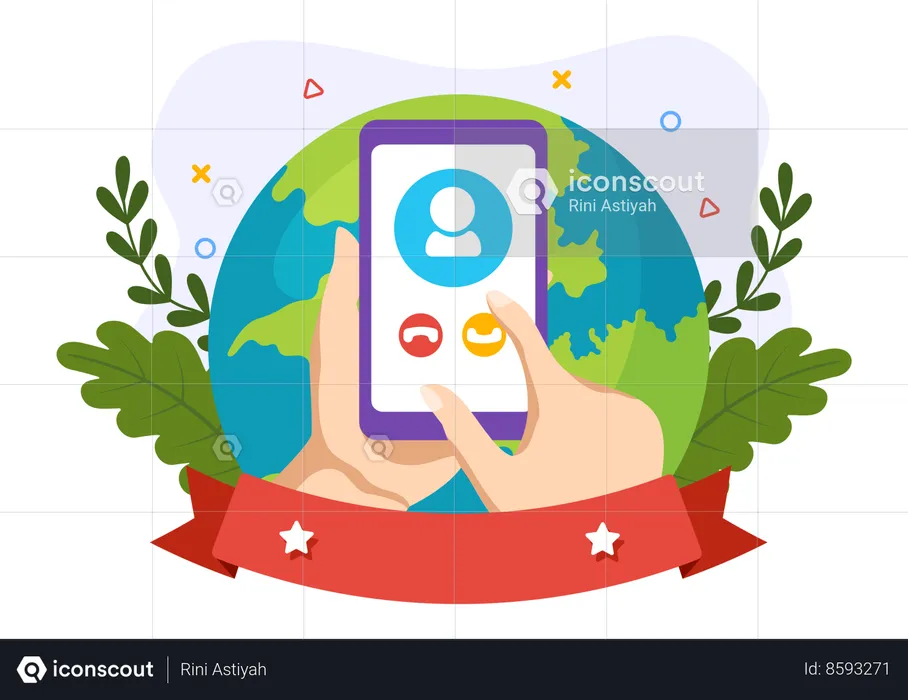 Voice Over Internet Protocol  Illustration