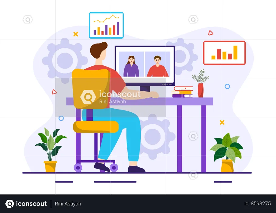 Voice Over Internet Protocol  Illustration