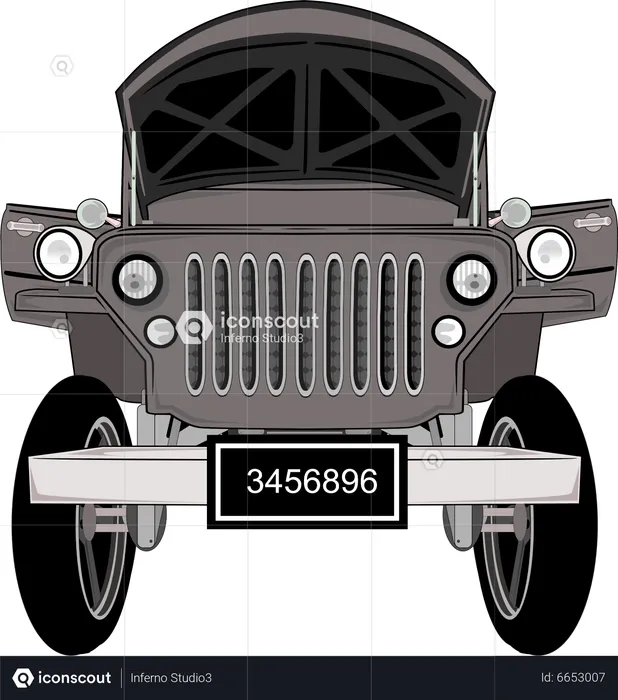 Voiture classique  Illustration