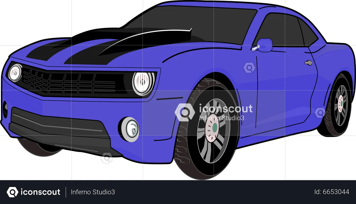 Voiture de sport moderne  Illustration