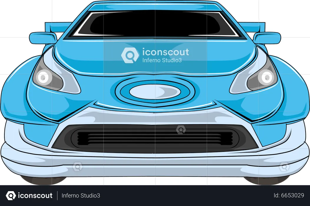 Voiture rétro  Illustration