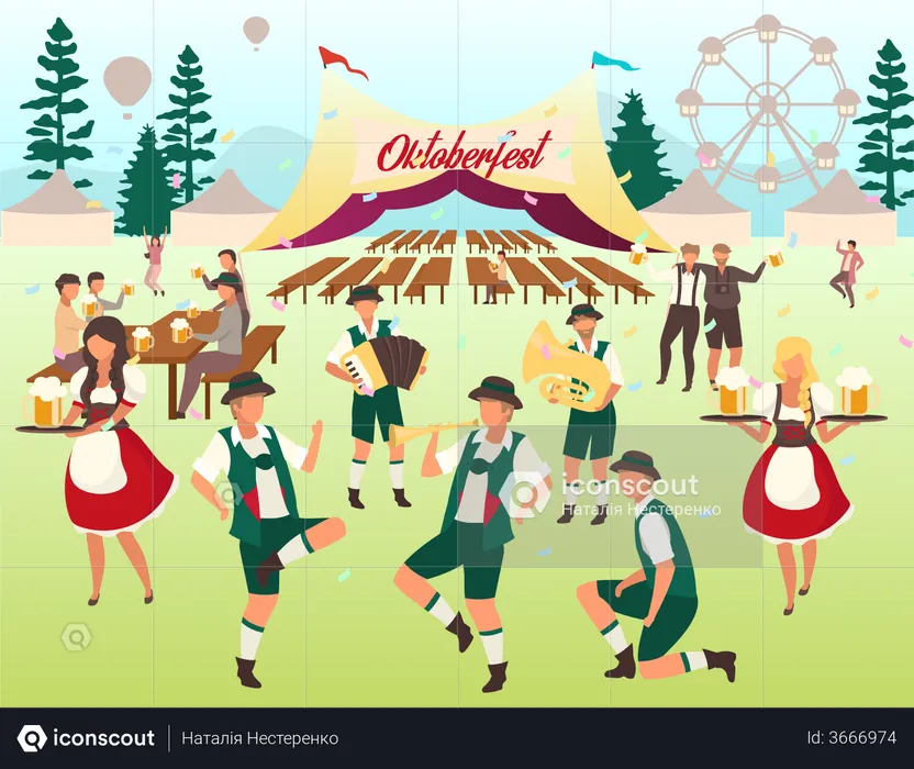 Volksfest  Illustration