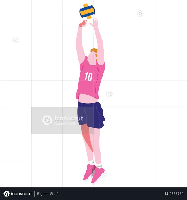 Volleyball player  Illustration