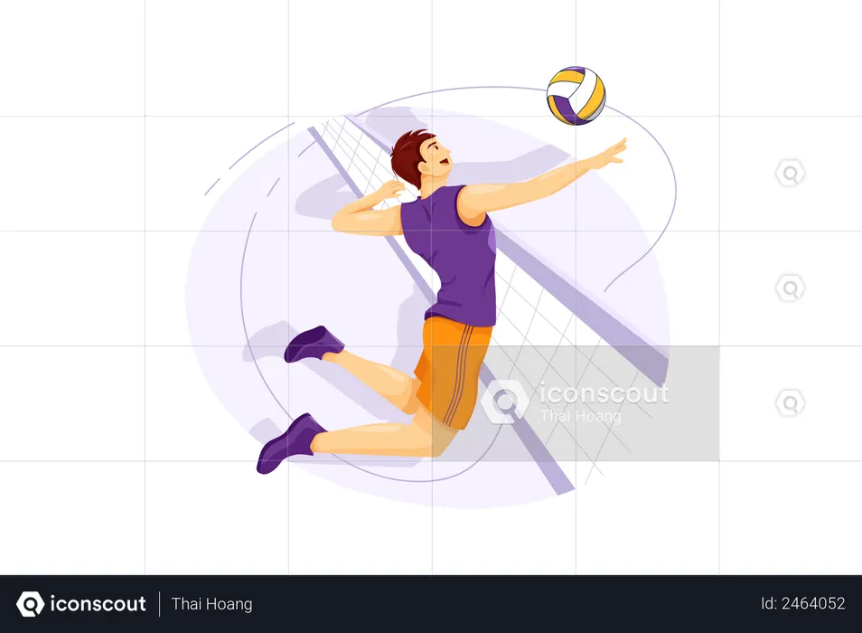 Volleyball player  Illustration