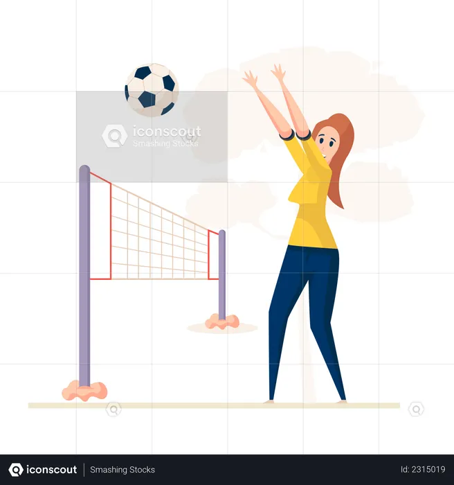 Volleyball player  Illustration