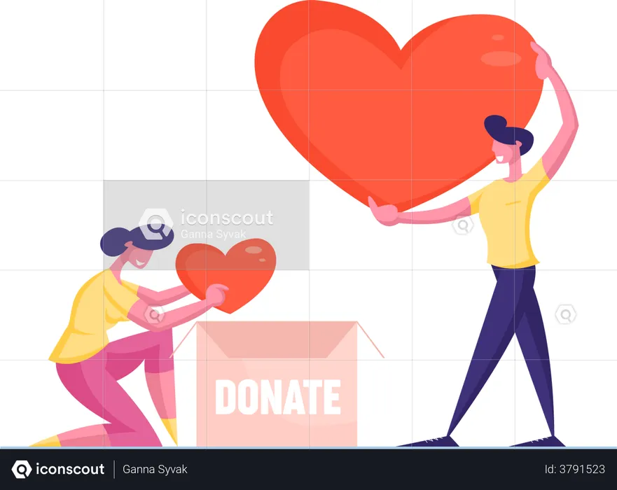 Volunteering and Charity  Illustration