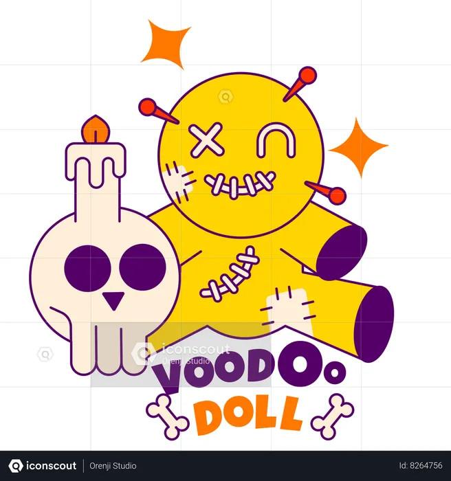 Voodo doll  Illustration
