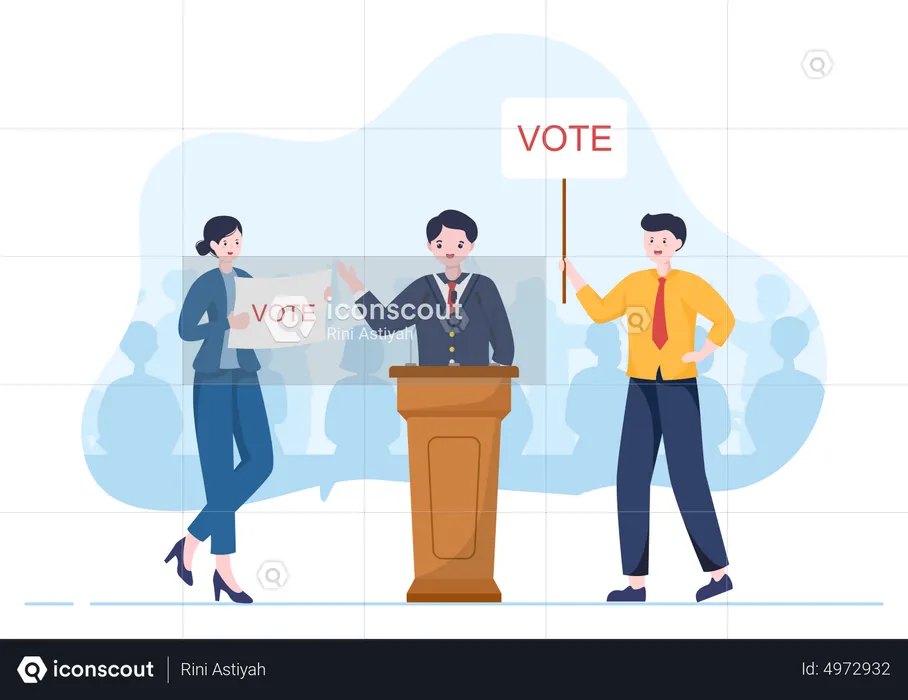 Vote Us  Illustration