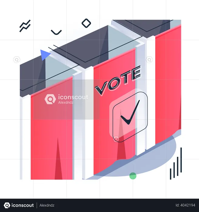 Voting Room  Illustration