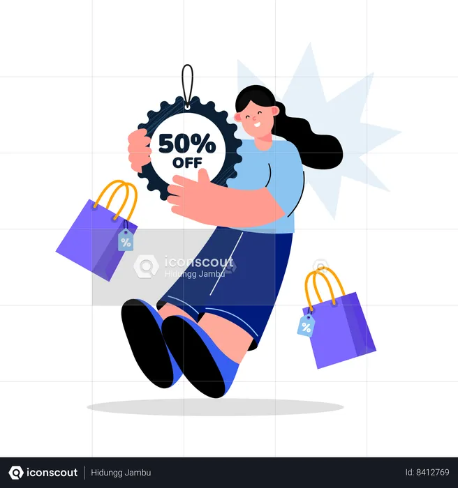 Voucher Black Friday Discount  Illustration