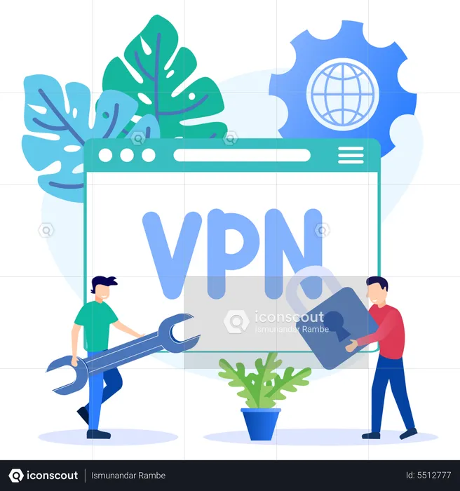 VPN-Sicherheit  Illustration