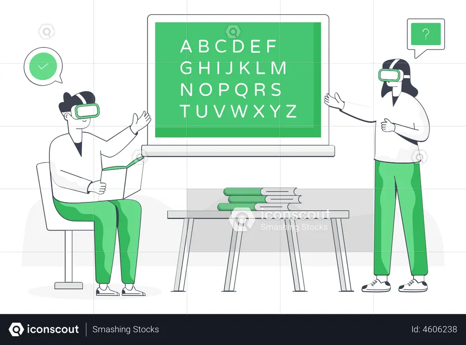 VR Education  Illustration
