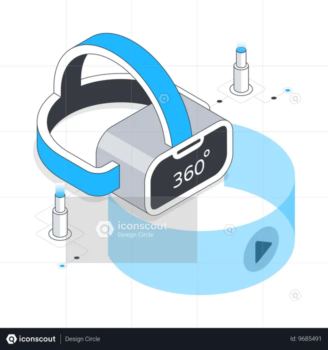 VR Headset  Illustration