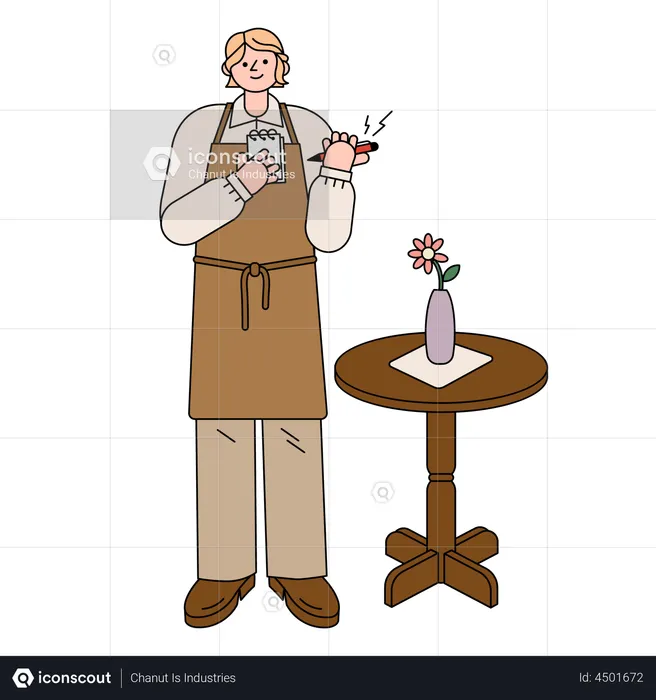 Waitress  Illustration