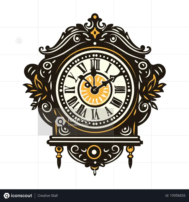 Wanduhr  Illustration