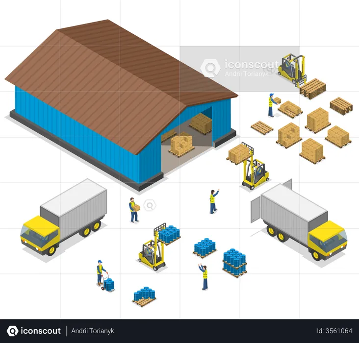 Warehouse  Illustration