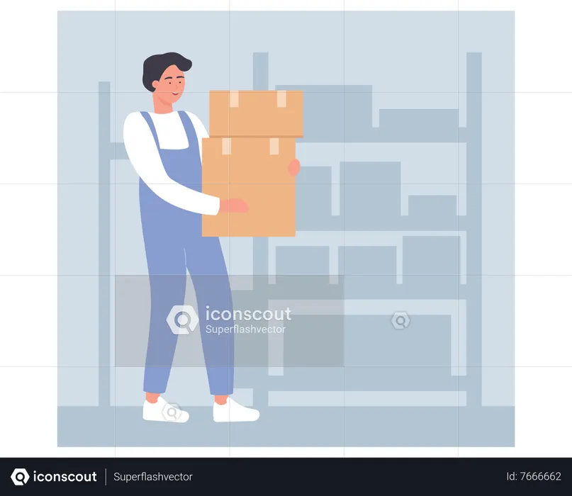 Warehouse Associate  Illustration