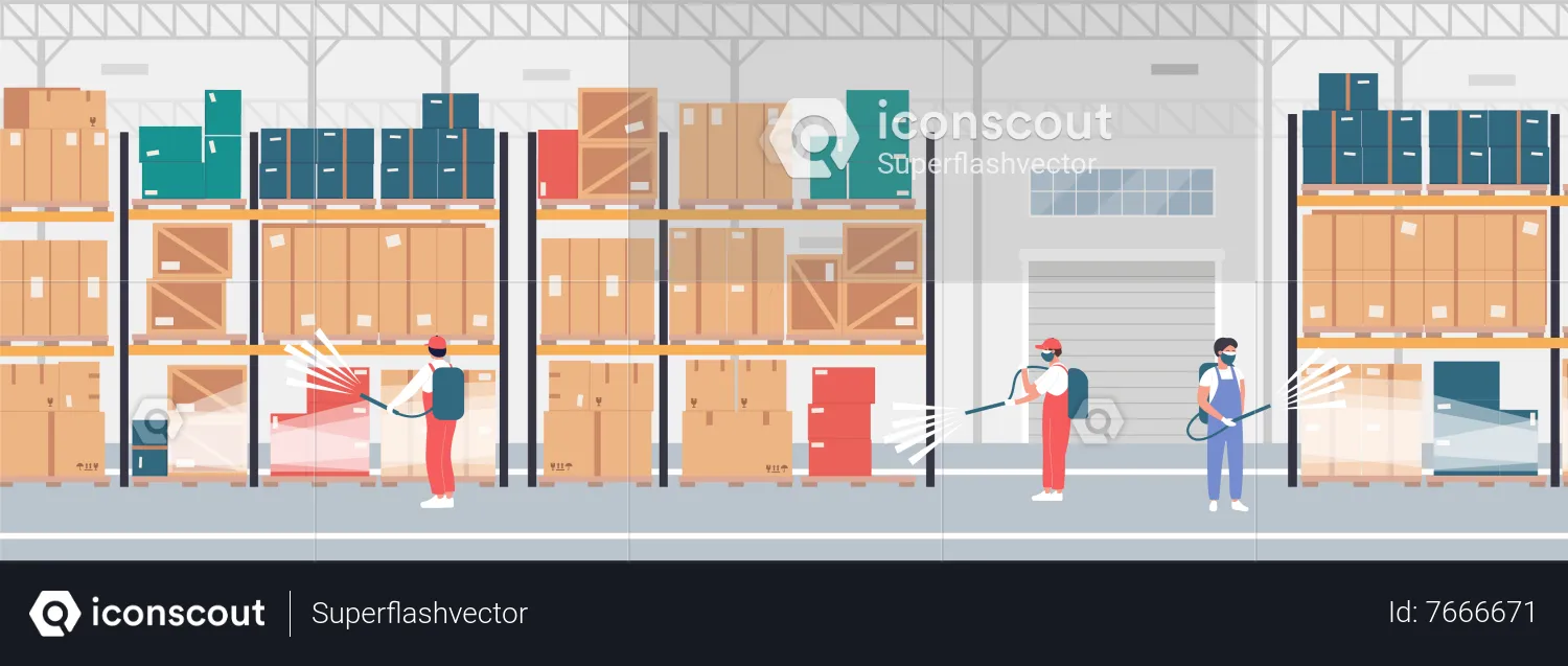 Warehouse Facility  Illustration
