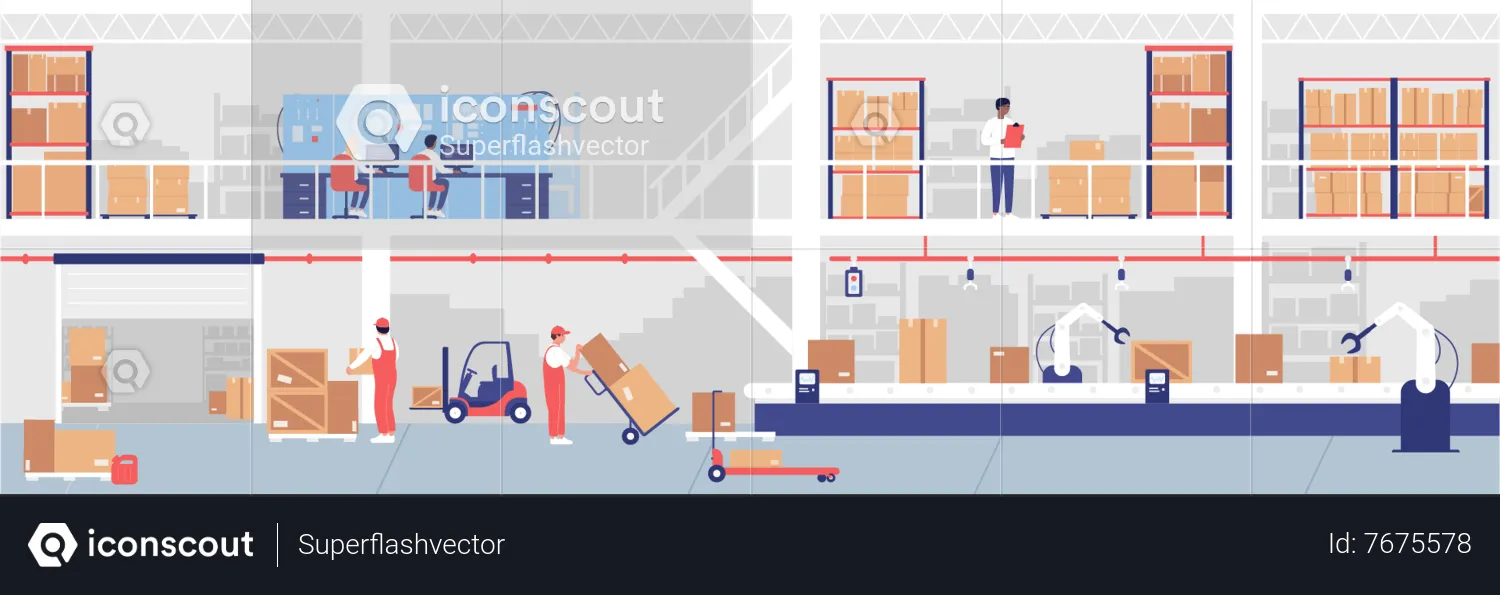 Warehouse Facility  Illustration