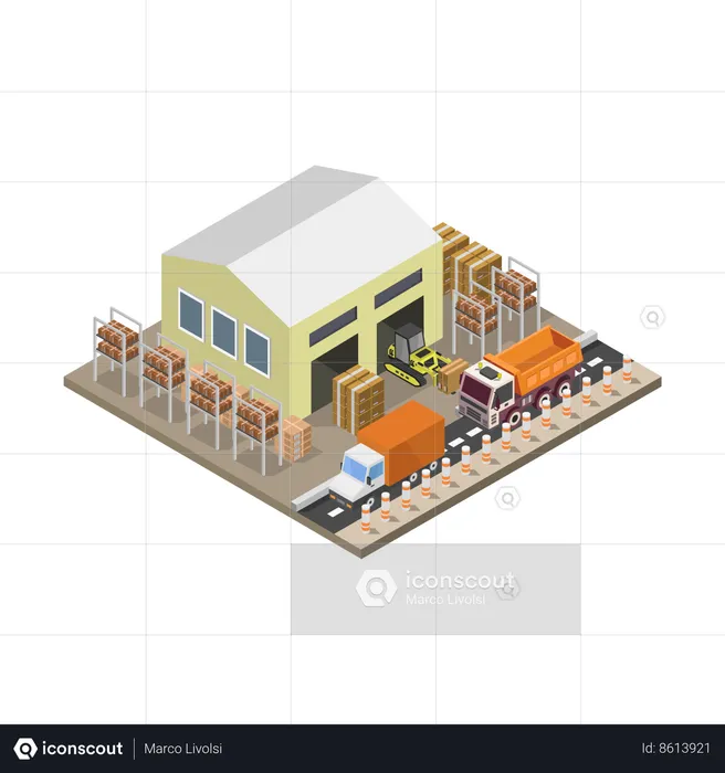 Warehouse  Illustration