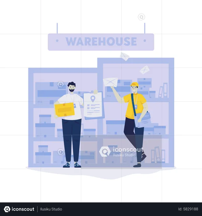 Warehouse shipping division  Illustration