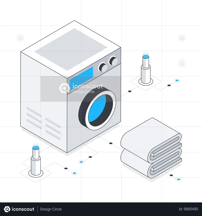 Waschmaschine  Illustration