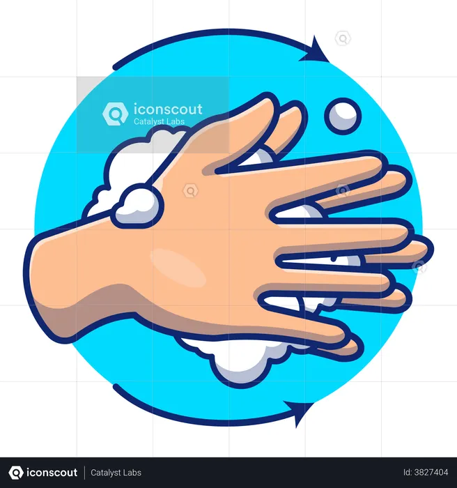 Washing hand  Illustration