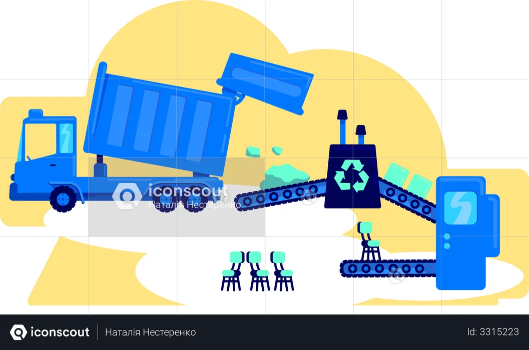 Waste management  Illustration