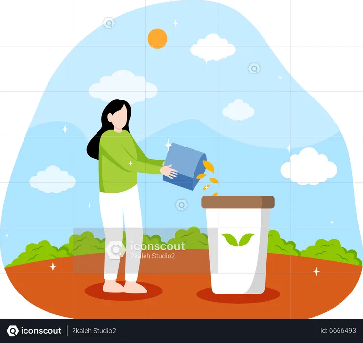 Best Waste management Illustration download in PNG & Vector format