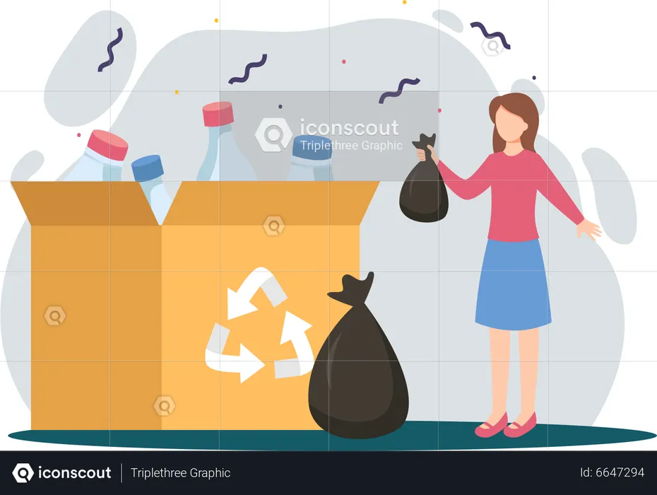 Waste Recycle  Illustration