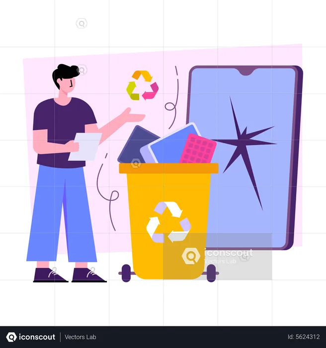 Waste Recycling  Illustration