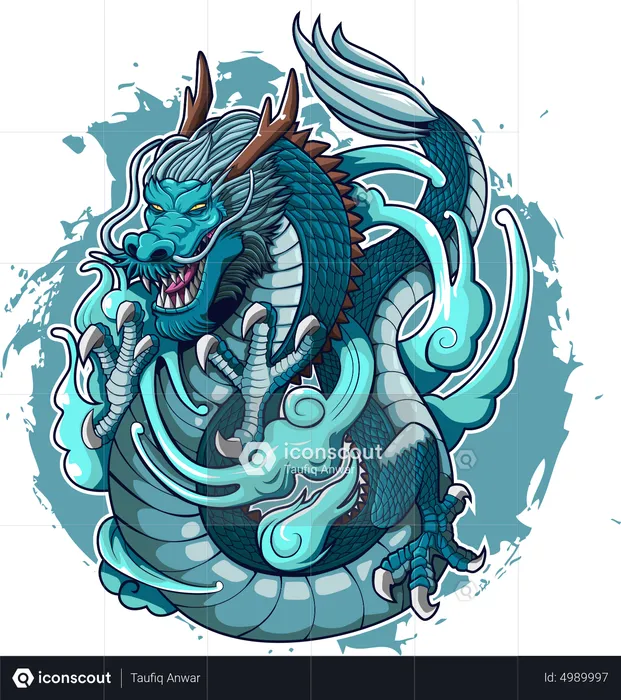 Water Dragon  Illustration