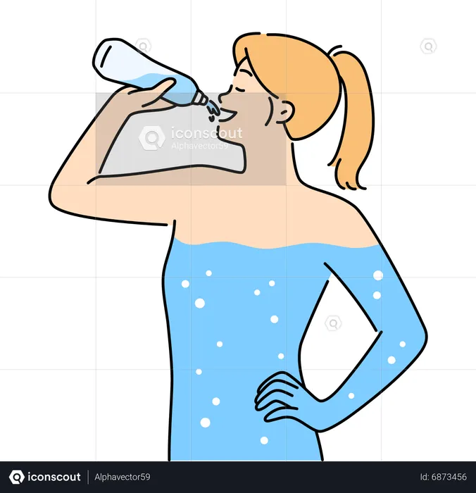 Water level in body  Illustration