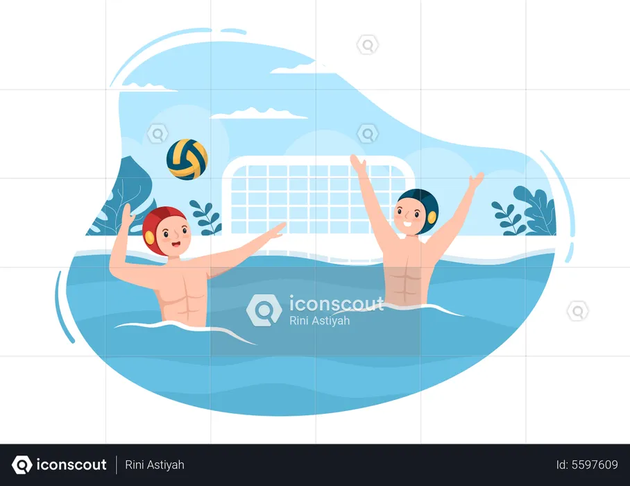 Water Polo Competition  Illustration