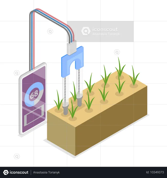 Water sprinkler system  Illustration