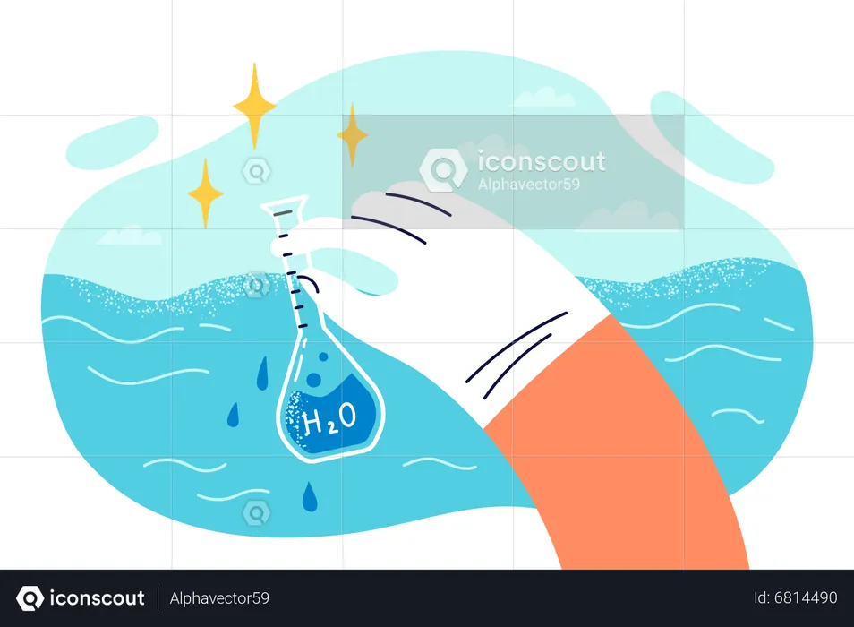 Water testing  Illustration