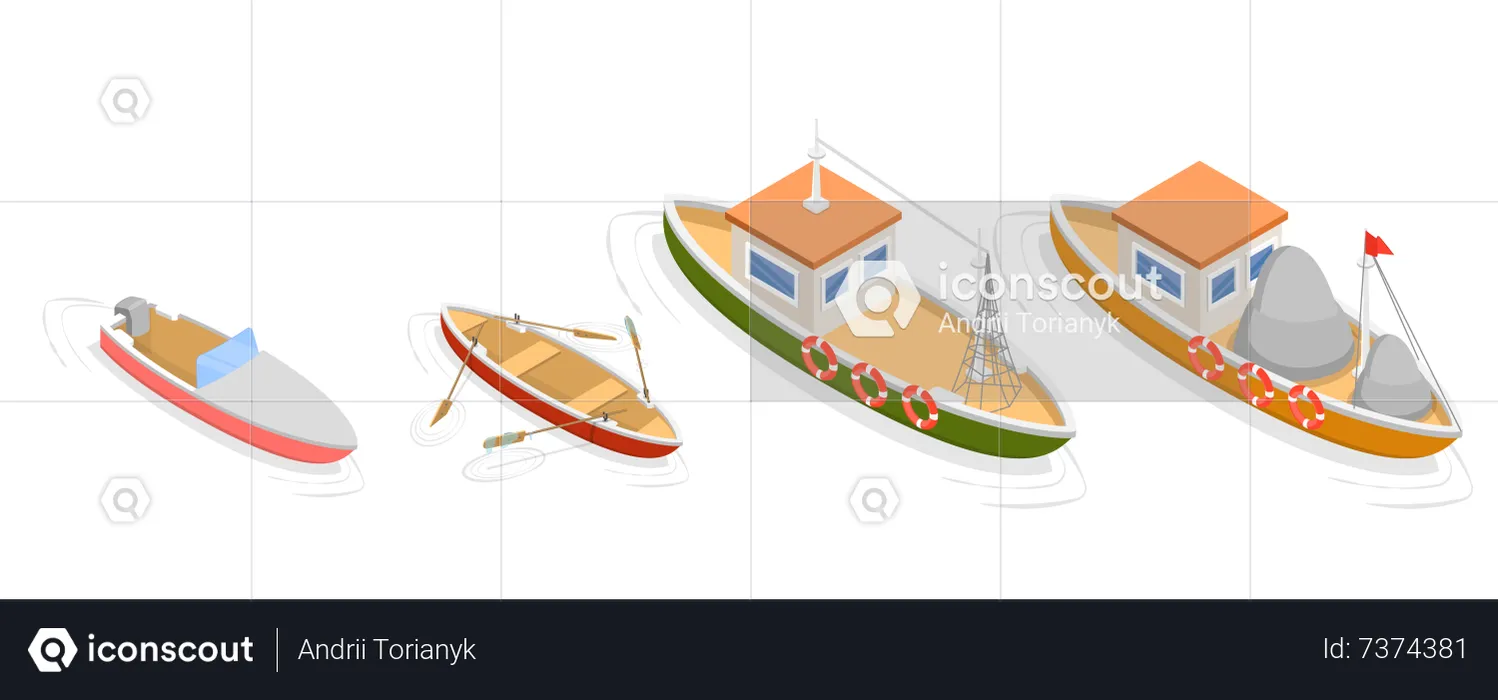 Water Transport Vessels  Illustration