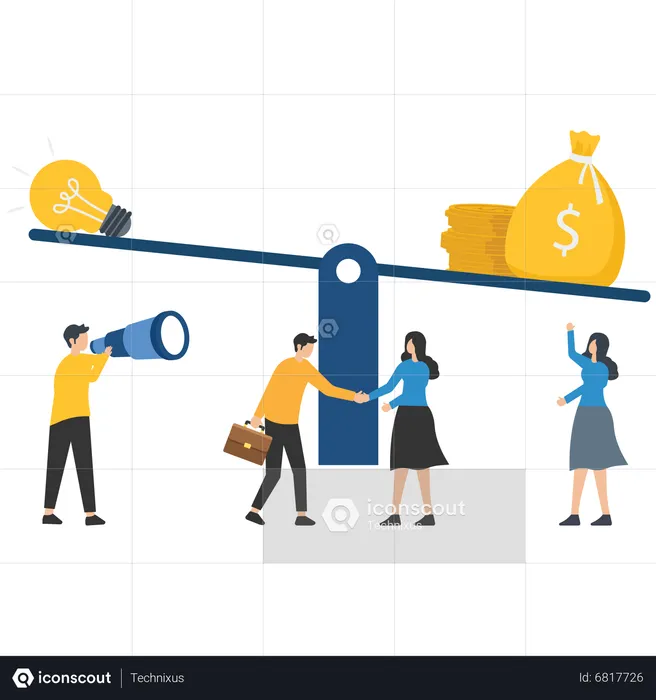 Wealth Scale  Illustration