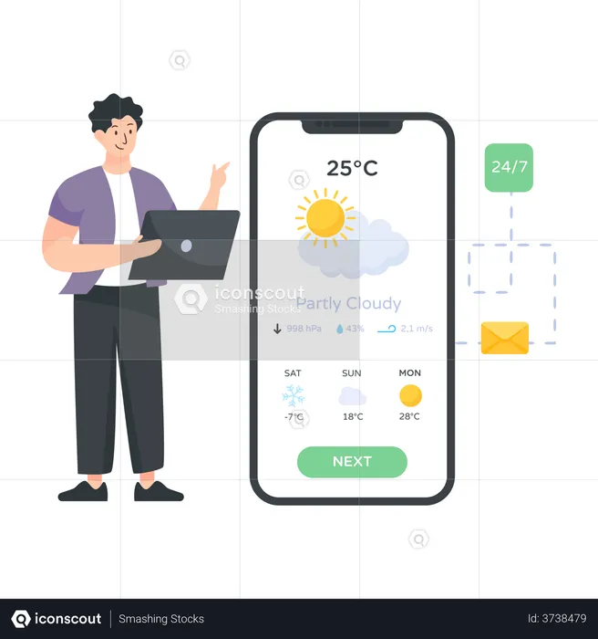 Weather App  Illustration