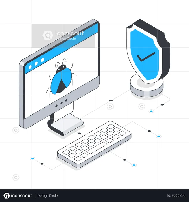 Web Antivirus  Illustration