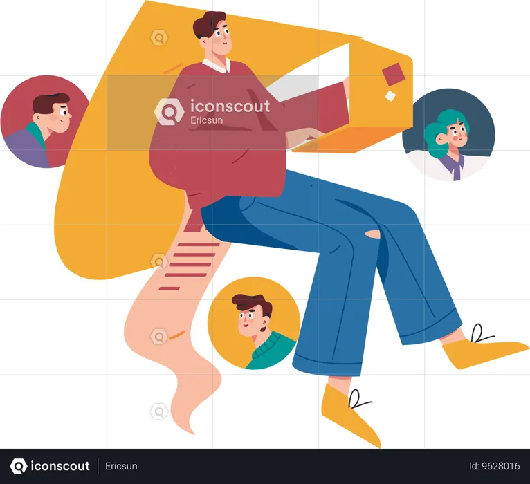 Web Based Application Form  Illustration