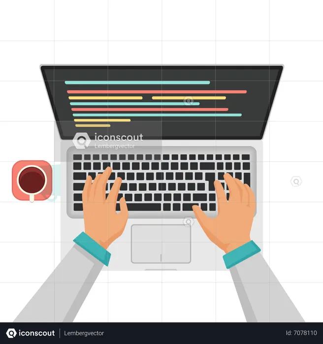 Best Web Coding Illustration download in PNG & Vector format