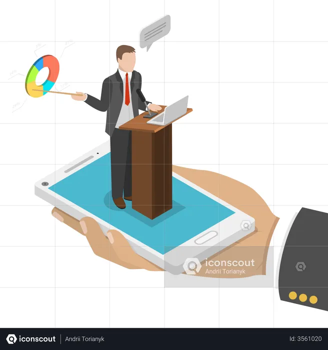 Web conference  Illustration