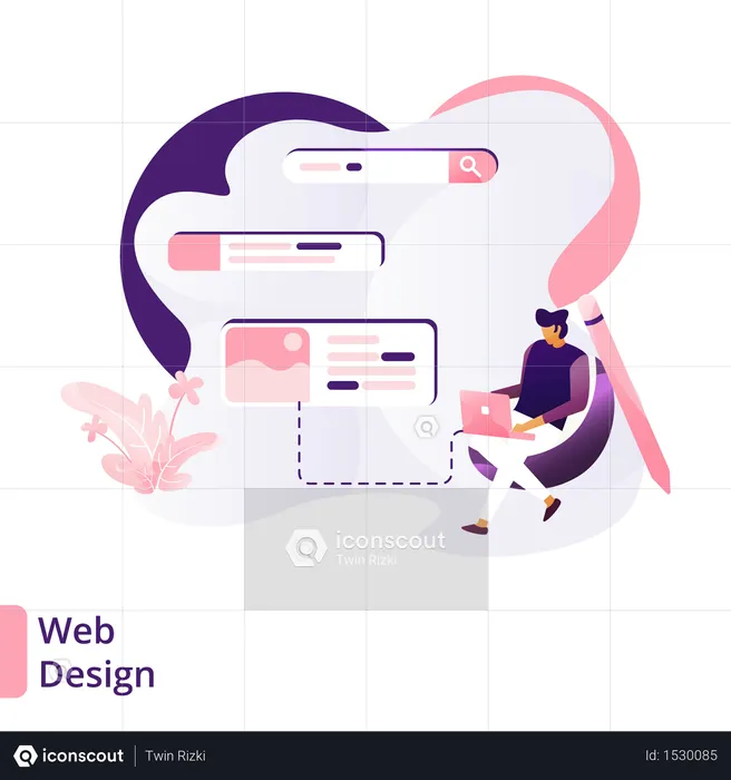 Web Design  Illustration