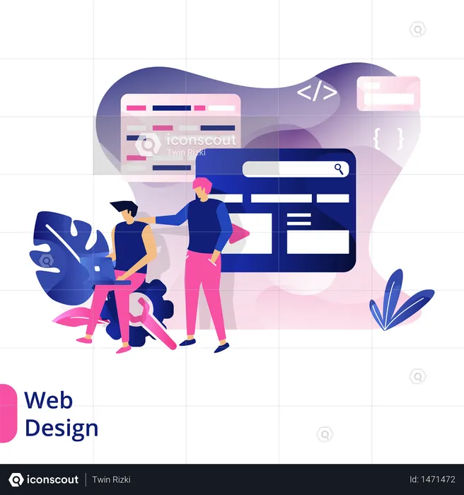 Web Design  Illustration