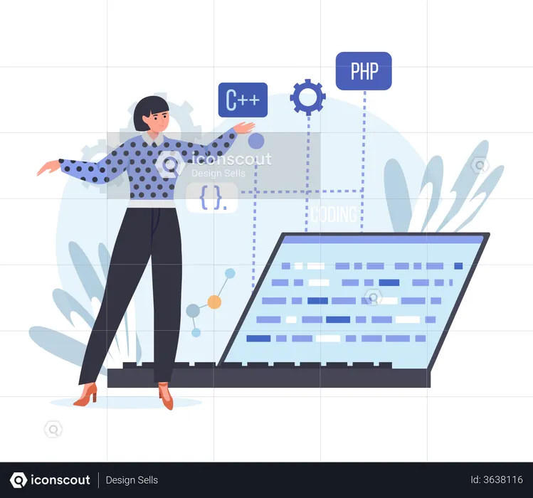 Web Developer  Illustration