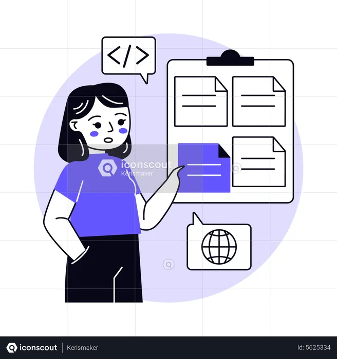 Web Developer Task  Illustration