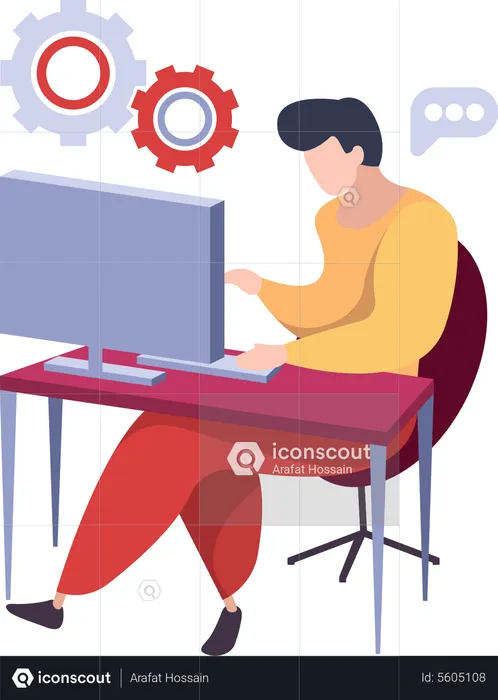 Web developers  Illustration